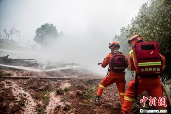 演練現(xiàn)場。瀘州消防供圖