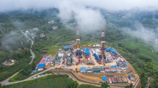 江漢油田涪陵頁(yè)巖氣田。涪陵頁(yè)巖氣公司供圖