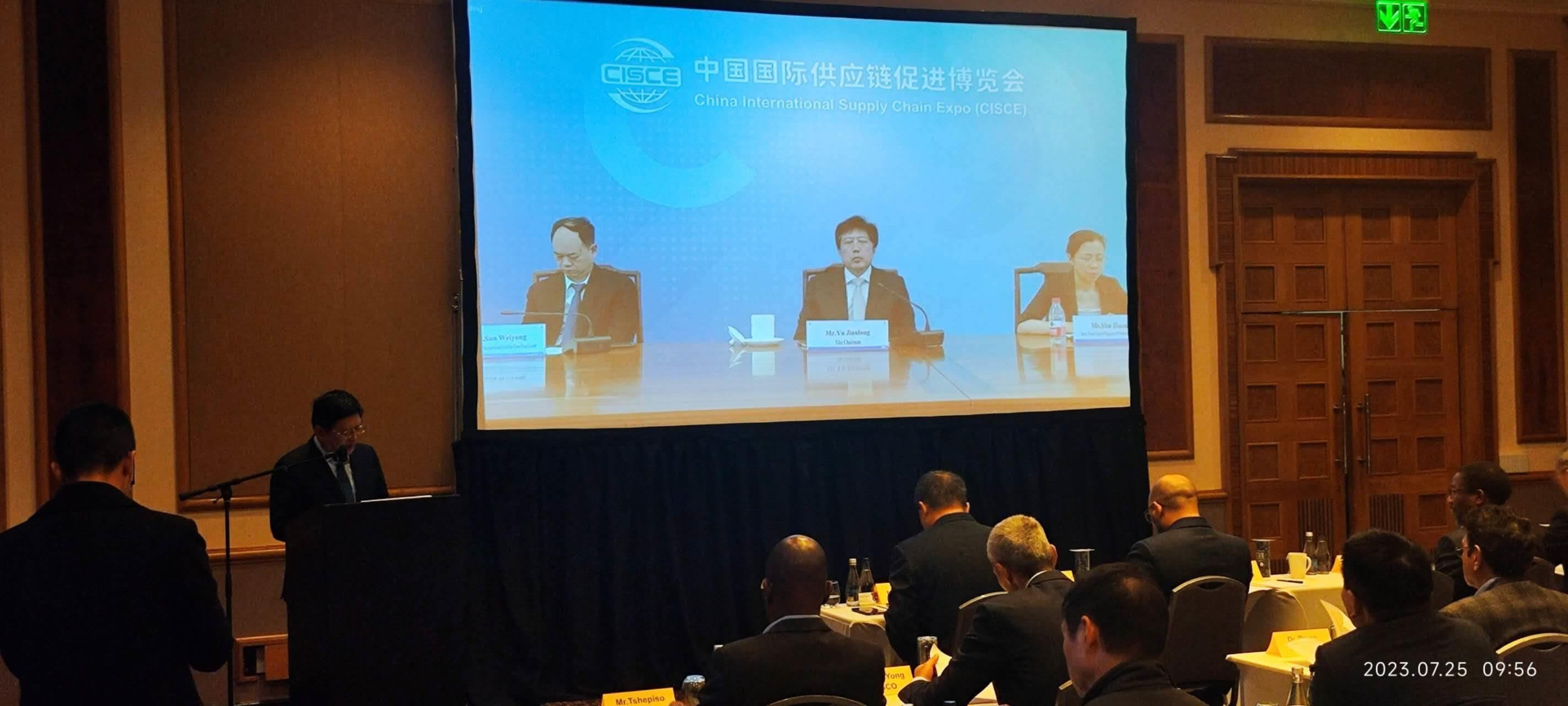 唐中東總領(lǐng)事致辭。圖片來源：貿(mào)促會