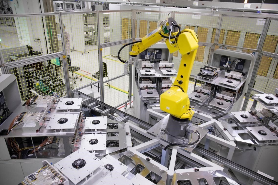 中興通訊“5G全連接智能工廠”。受訪者供圖