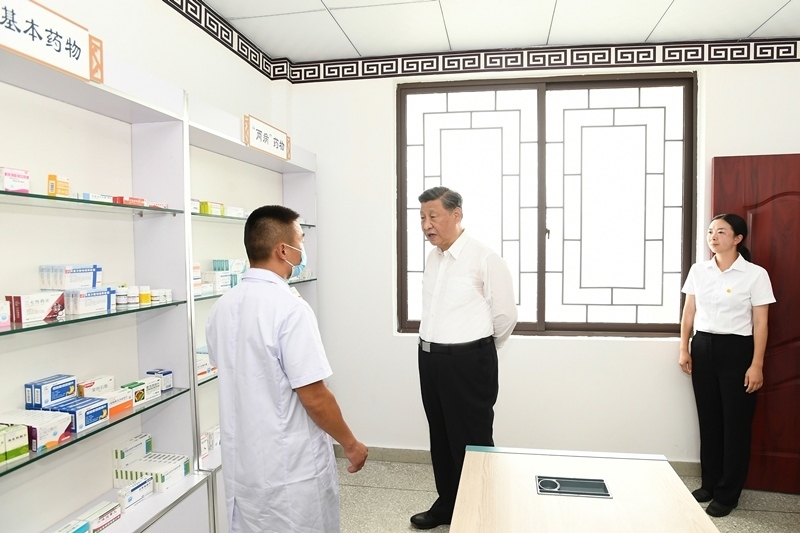 2022年6月8日，習(xí)近平總書記在四川眉山東坡區(qū)太和鎮(zhèn)永豐村考察。