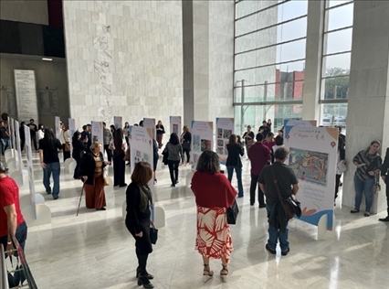 獲獎(jiǎng)作品展現(xiàn)場。中國駐圣保羅總領(lǐng)館供圖