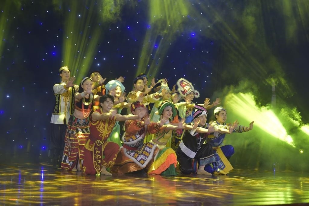 5月27日，演員在柬埔寨金邊真臘歌劇院演出。