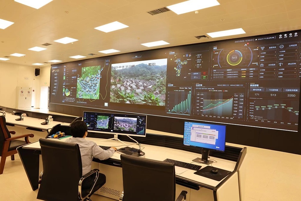 景邁山遺產(chǎn)監(jiān)測(cè)中心。普洱景邁山古茶林保護(hù)管理局供圖