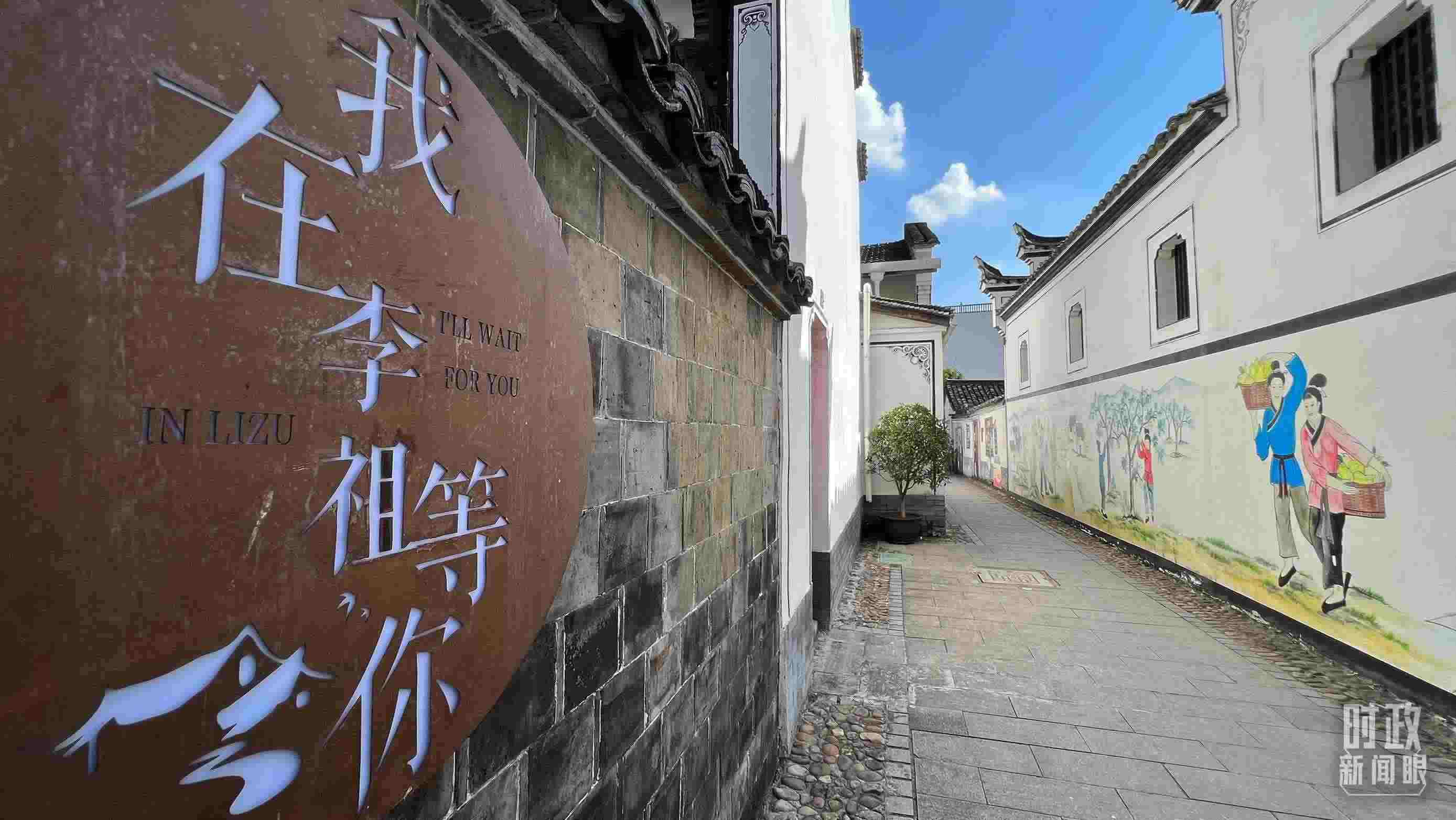 △村內(nèi)干凈整潔的小巷子。（總臺央視記者李煒拍攝）