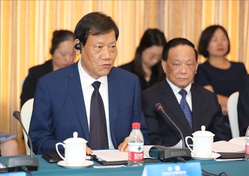 中國社會工作聯(lián)合會會長陳存根致辭。主辦方供圖