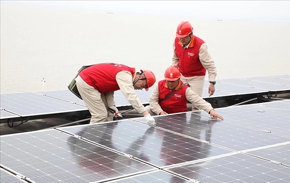 開(kāi)山島微電網(wǎng)的投運(yùn)建設(shè)。受訪者供圖