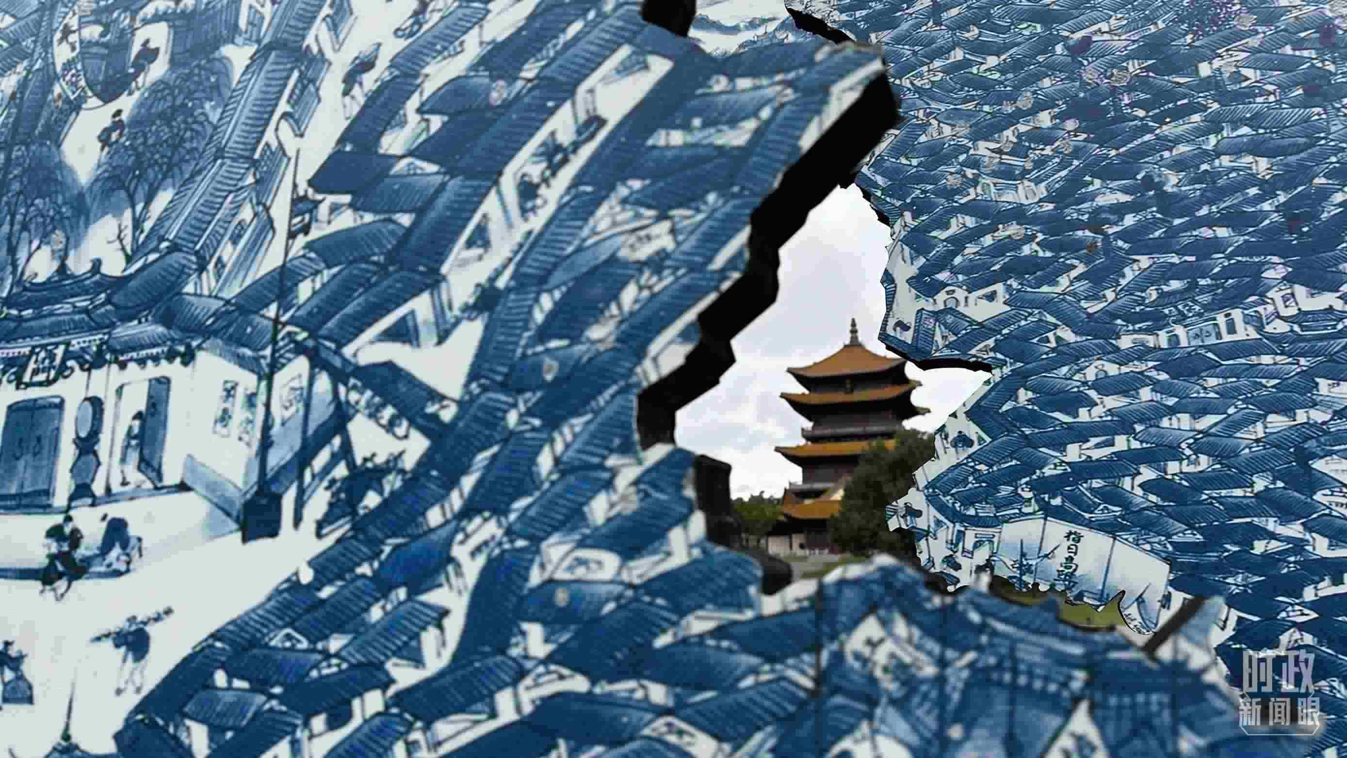 △位于陶陽里歷史文化街區(qū)內(nèi)的龍珠閣。（總臺央視記者趙化拍攝）