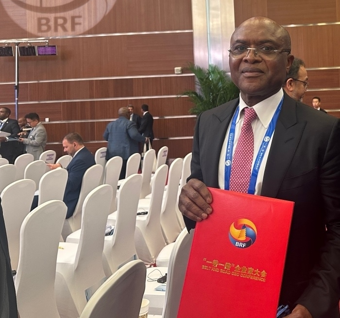 “一帶一路”企業(yè)家大會的外方代表。人民網(wǎng)記者 申佳平攝