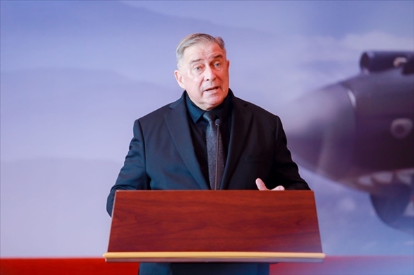 2023年10月30日，美中航空遺產(chǎn)基金會主席杰弗里·格林在中國人民抗日戰(zhàn)爭紀(jì)念館的活動中發(fā)表講話。中國人民對外友好協(xié)會供圖