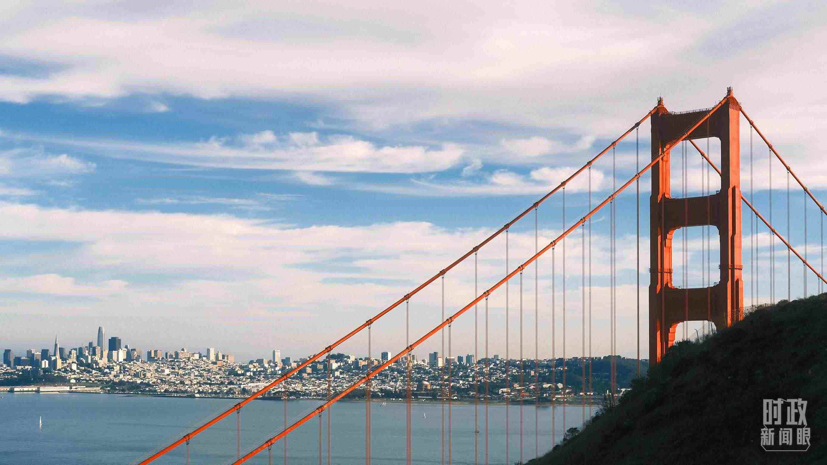 舊金山，金門(mén)大橋。（總臺(tái)央視記者盧心雨拍攝）