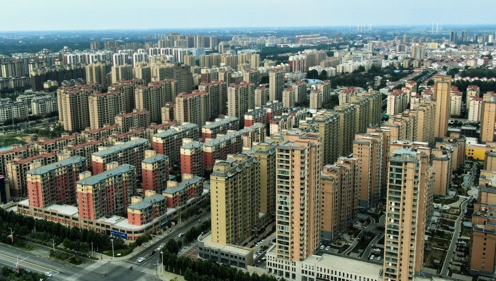 這是2021年6月23日拍攝的蘭考縣縣城（無人機照片）。新華社記者 李安 攝