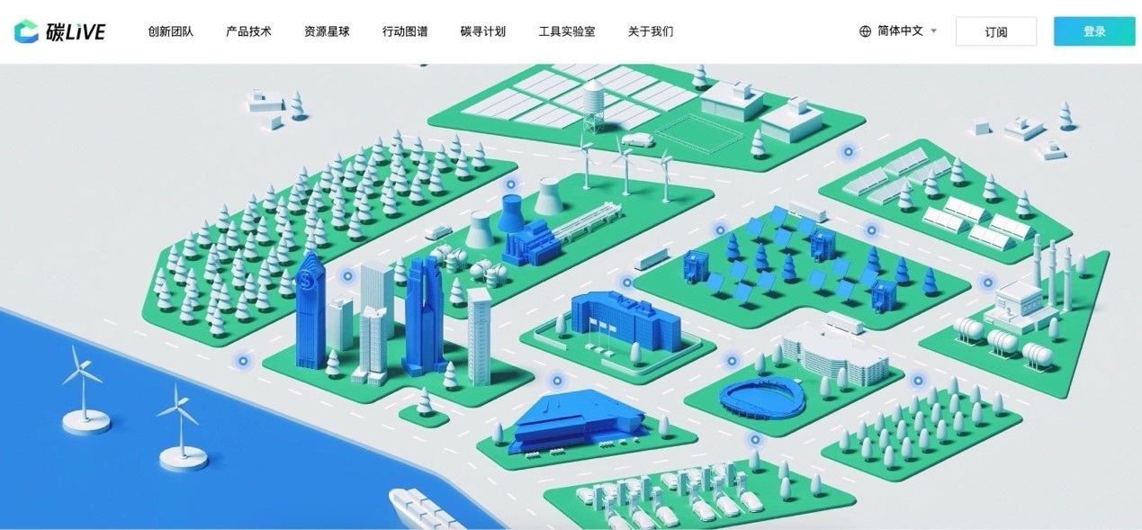 “碳LIVE”社區(qū)網(wǎng)頁截圖。圖片由騰訊公司提供