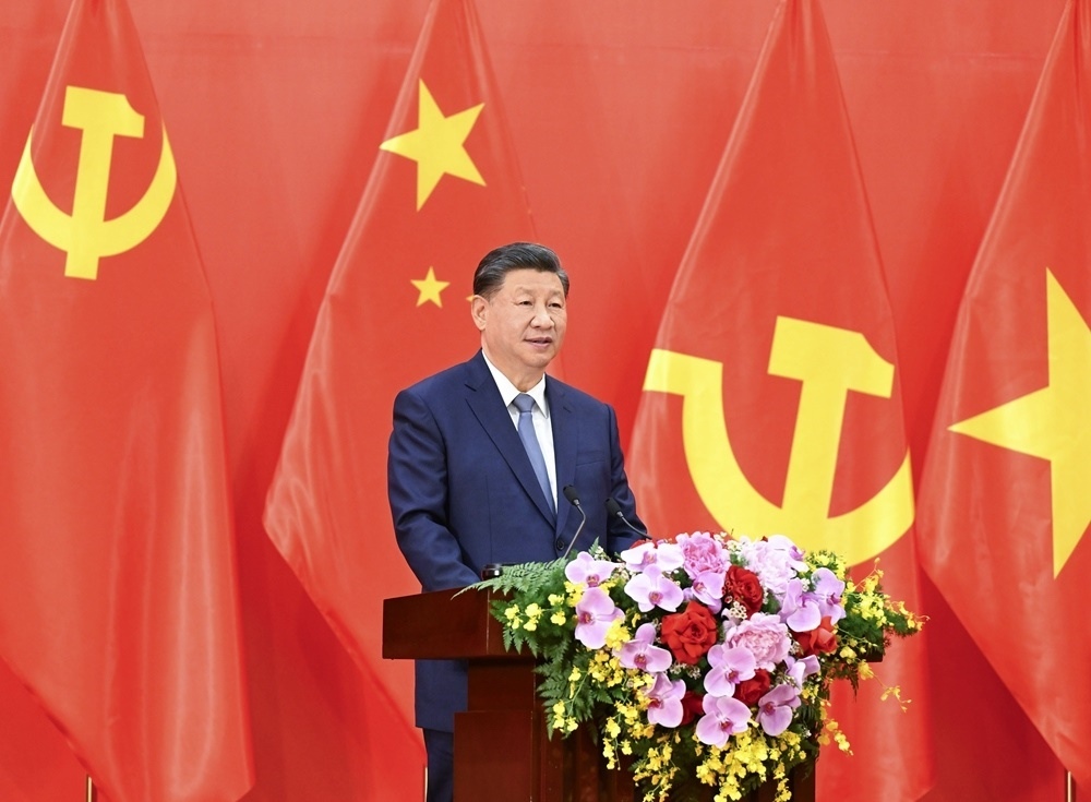 習(xí)近平總書記發(fā)表題為《賡續(xù)傳統(tǒng)友誼，開創(chuàng)中越命運(yùn)共同體建設(shè)新征程》的重要講話。