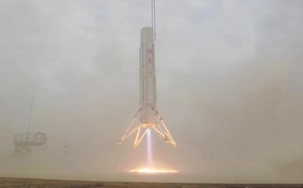 圖為垂直起降試驗。（中國航天科工集團供圖）