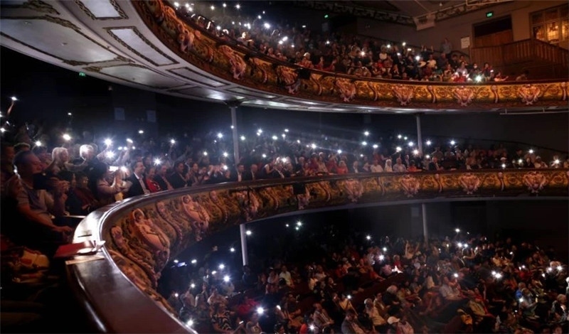 2024年“四海同春”慰?jī)S訪演團(tuán)亞太團(tuán)新西蘭惠靈頓演出現(xiàn)場(chǎng)。圖片由陸欣讌、孟韜、葉勇提供