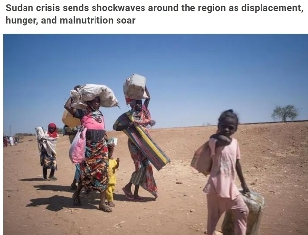 糧食危機、營養(yǎng)不良、霍亂 蘇丹人道主義危機嚴重