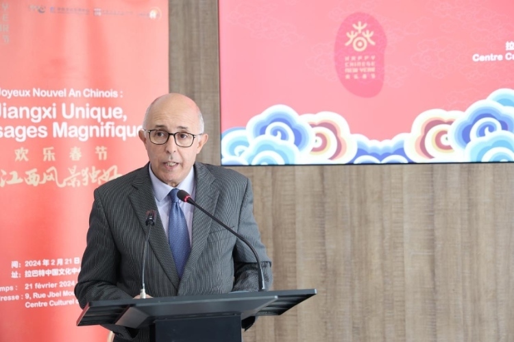 拉巴特文化藝術遺產(chǎn)復興協(xié)會主席德里希致辭。霍晶攝