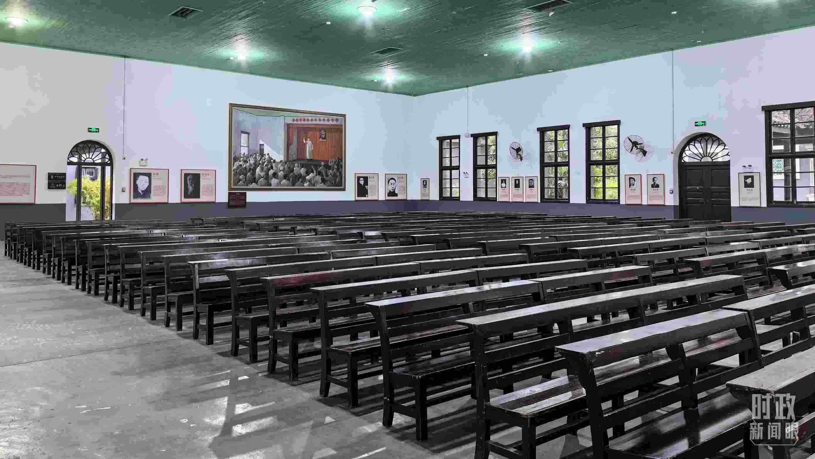 △湖南第一師范學(xué)院（城南書院校區(qū)）大禮堂。（總臺央視記者趙化拍攝）