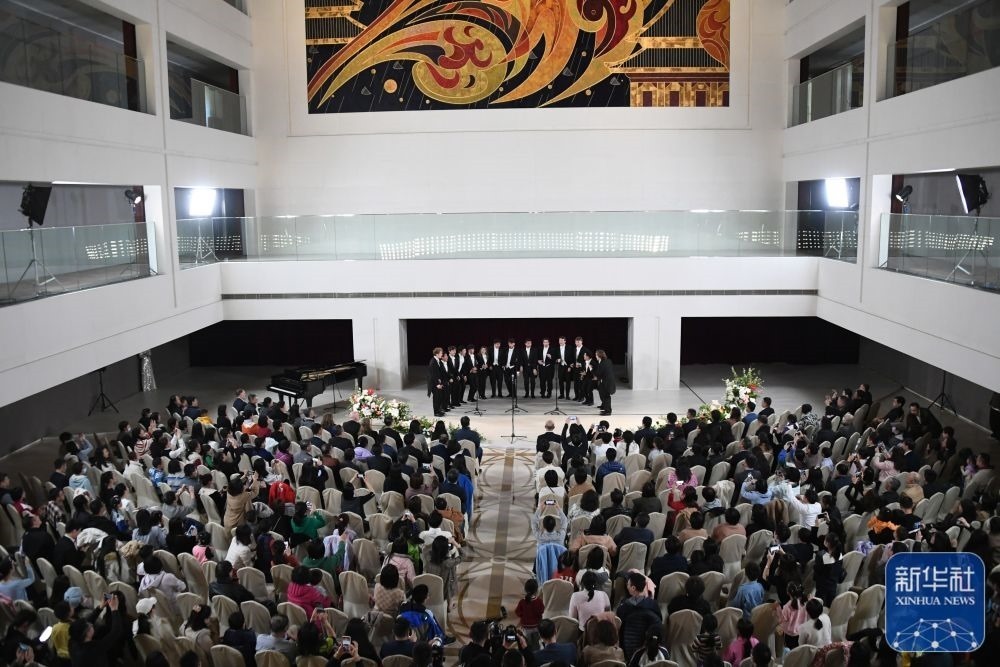 3月21日拍攝的“春暖·金融街韻律專場音樂會”現(xiàn)場。新華社記者 任超 攝