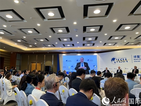 3月27日，博鰲亞洲論壇2024年年會(huì)“全球地緣政治展望”分論壇現(xiàn)場(chǎng)。人民網(wǎng) 艾里士攝