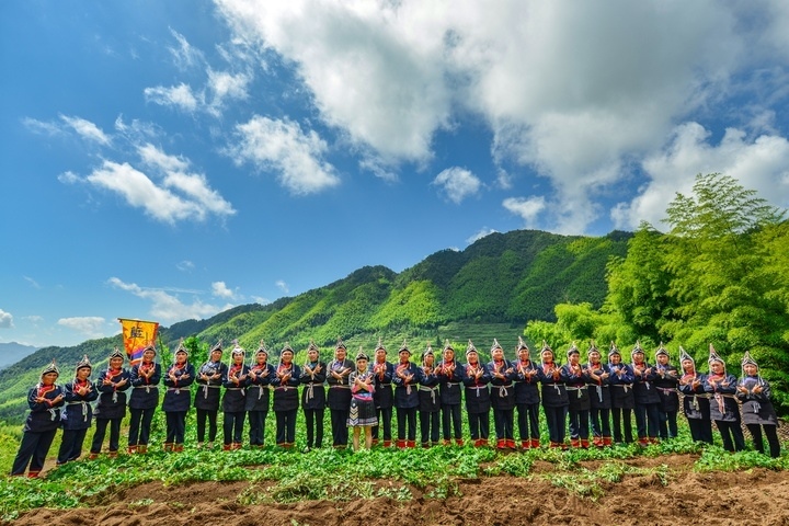 景寧渤海鎮(zhèn)安亭村畬歌嘹亮。供圖 共享聯(lián)盟·景寧
