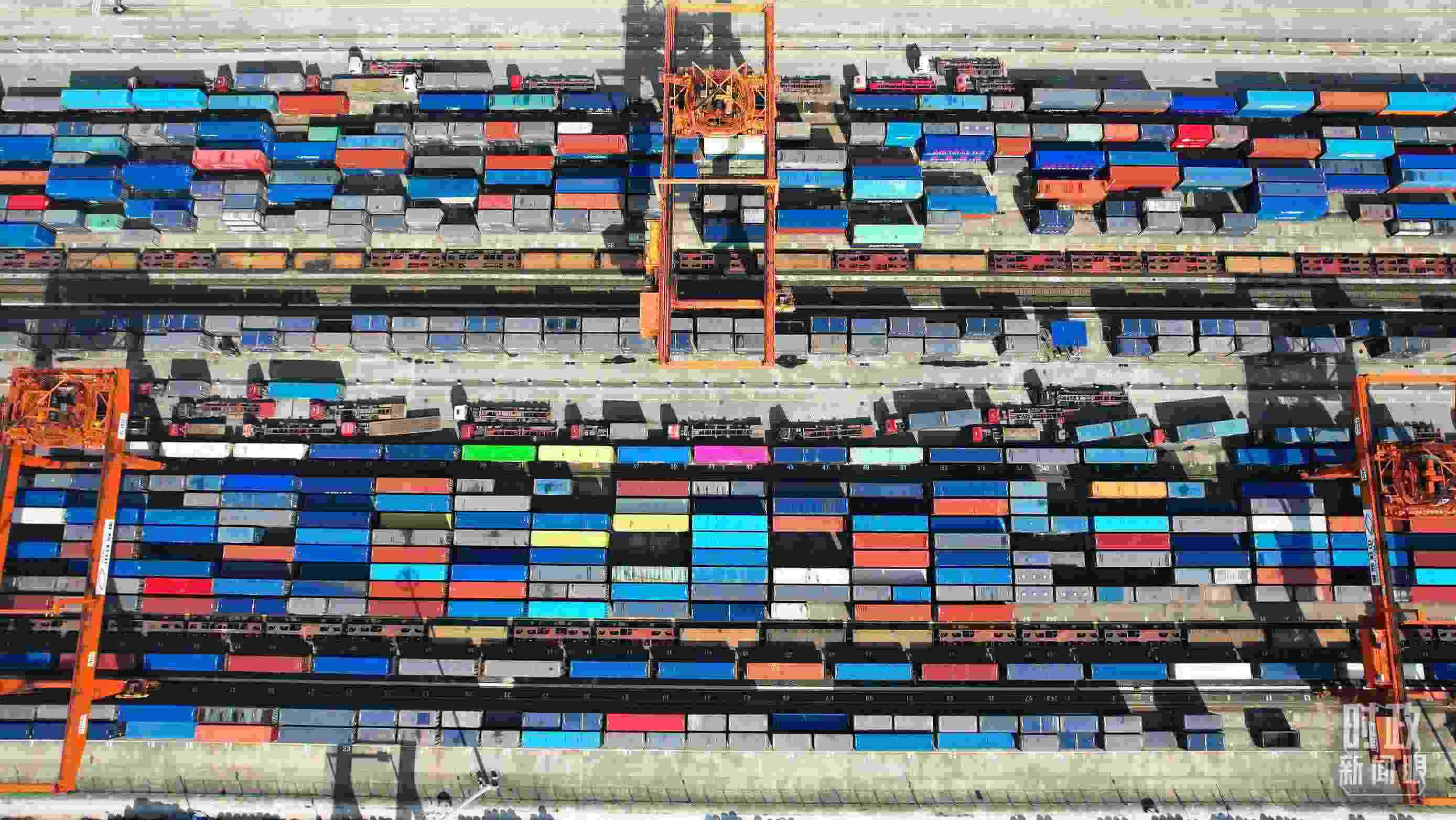 △重慶國(guó)際物流樞紐園區(qū)。（總臺(tái)記者楊洋拍攝）