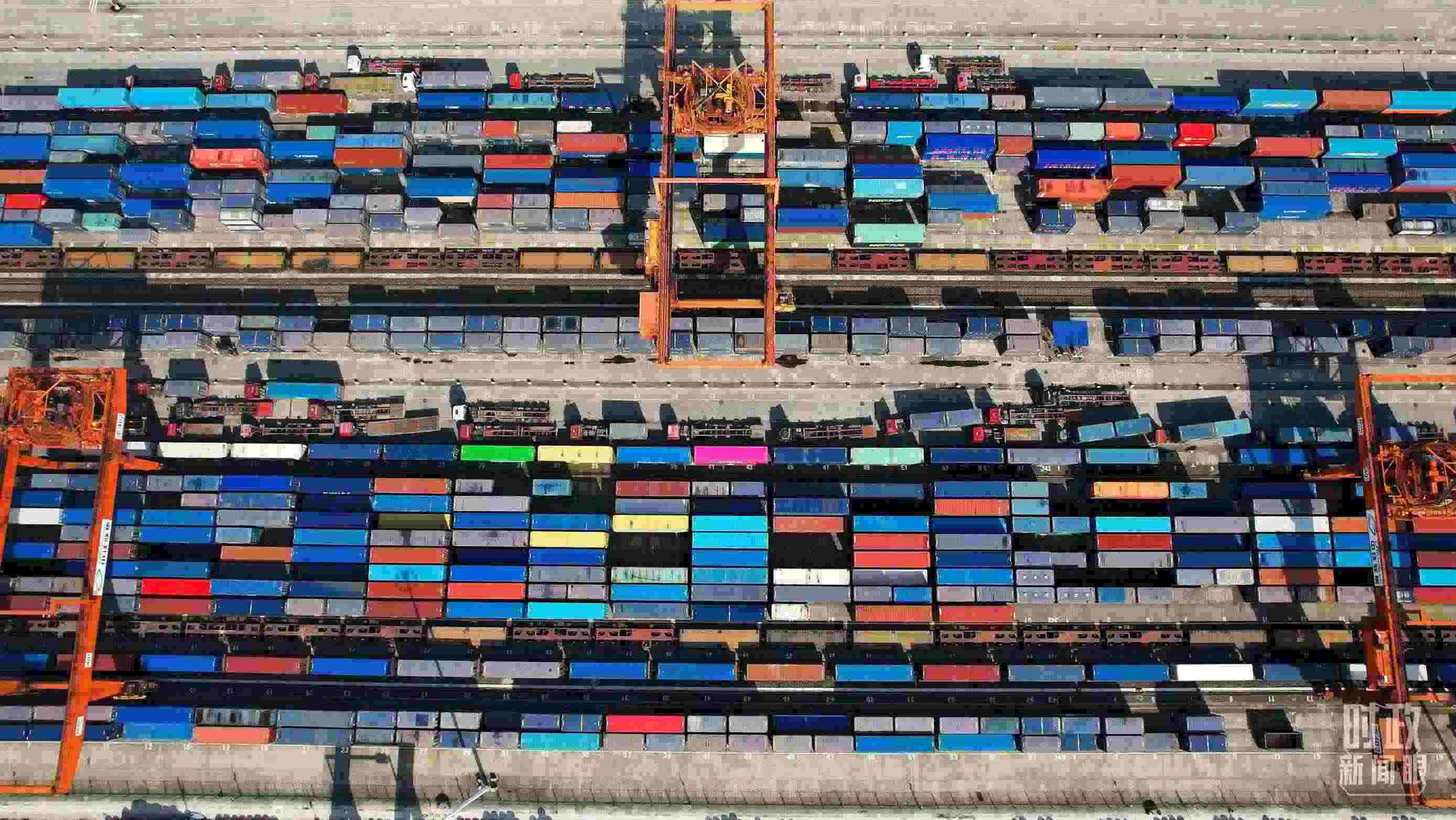 △重慶國(guó)際物流樞紐園區(qū)。（總臺(tái)央視記者范凱拍攝）