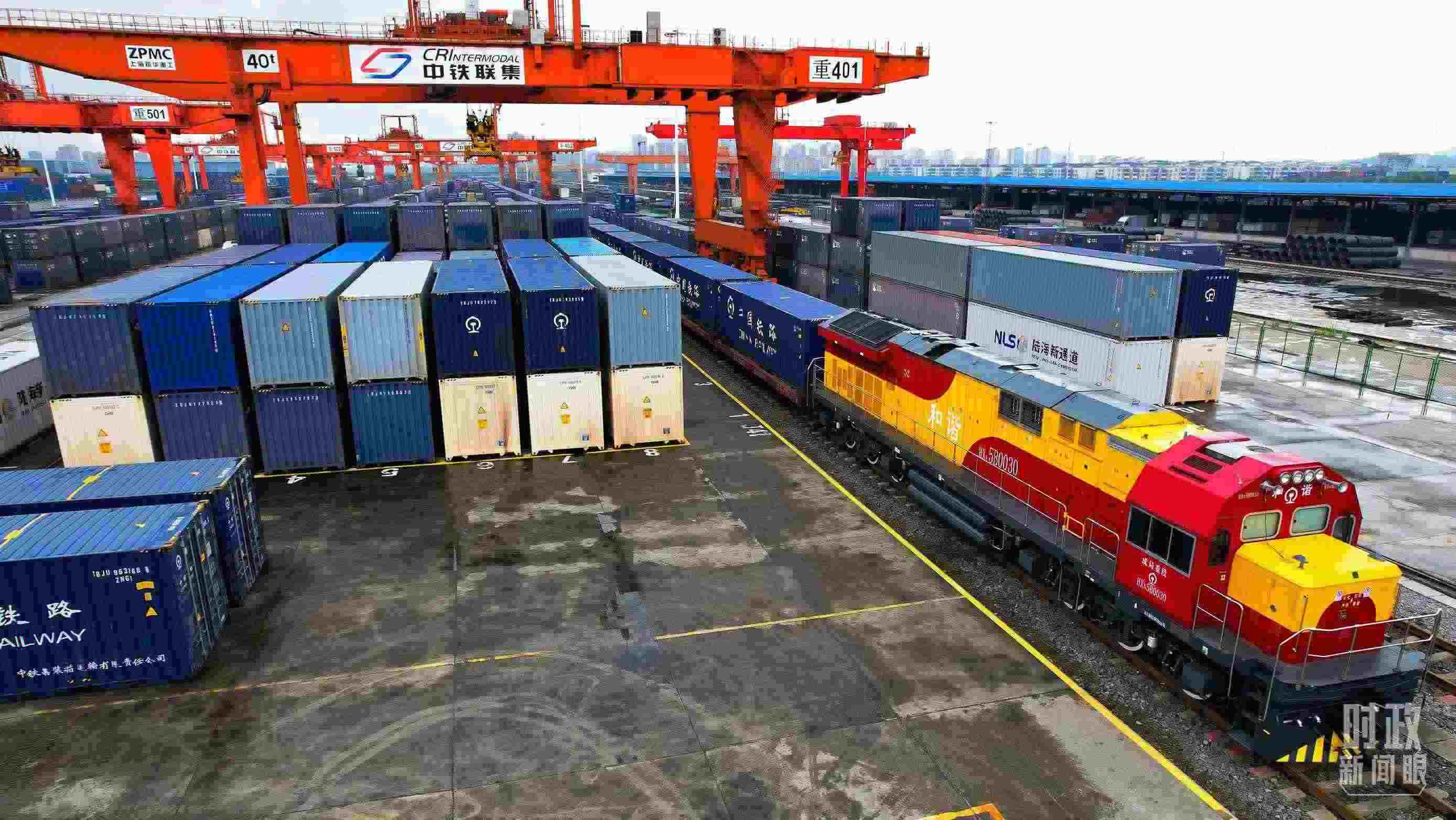 △重慶國際物流樞紐園區(qū)。（總臺記者劉雨拍攝）