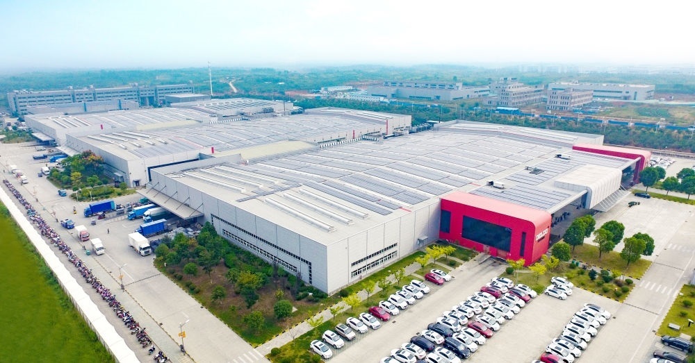 圖為德力西電氣蕪湖工廠（無人機(jī)照片）。（德力西集團(tuán)供圖）