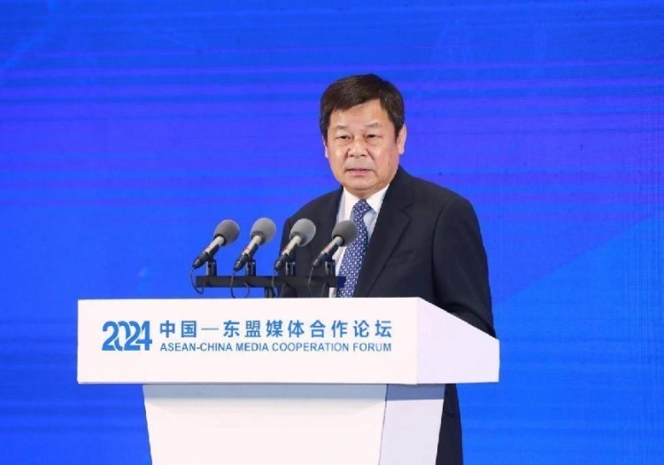 杜占元致辭。中國外文局供圖