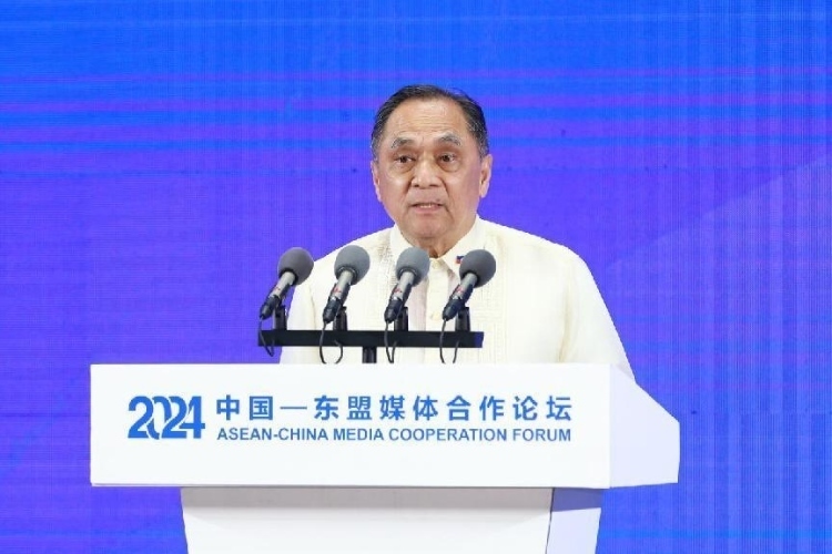 吉米致辭。中國外文局供圖