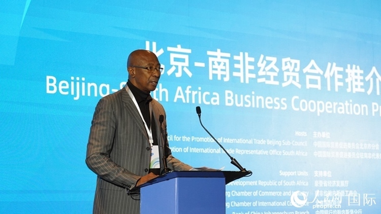 布萊克廳長致辭。人民網(wǎng) 劉暢攝