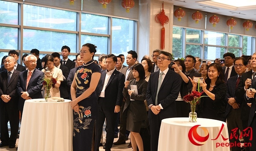 招待會(huì)現(xiàn)場(chǎng)。人民網(wǎng) 李帆攝