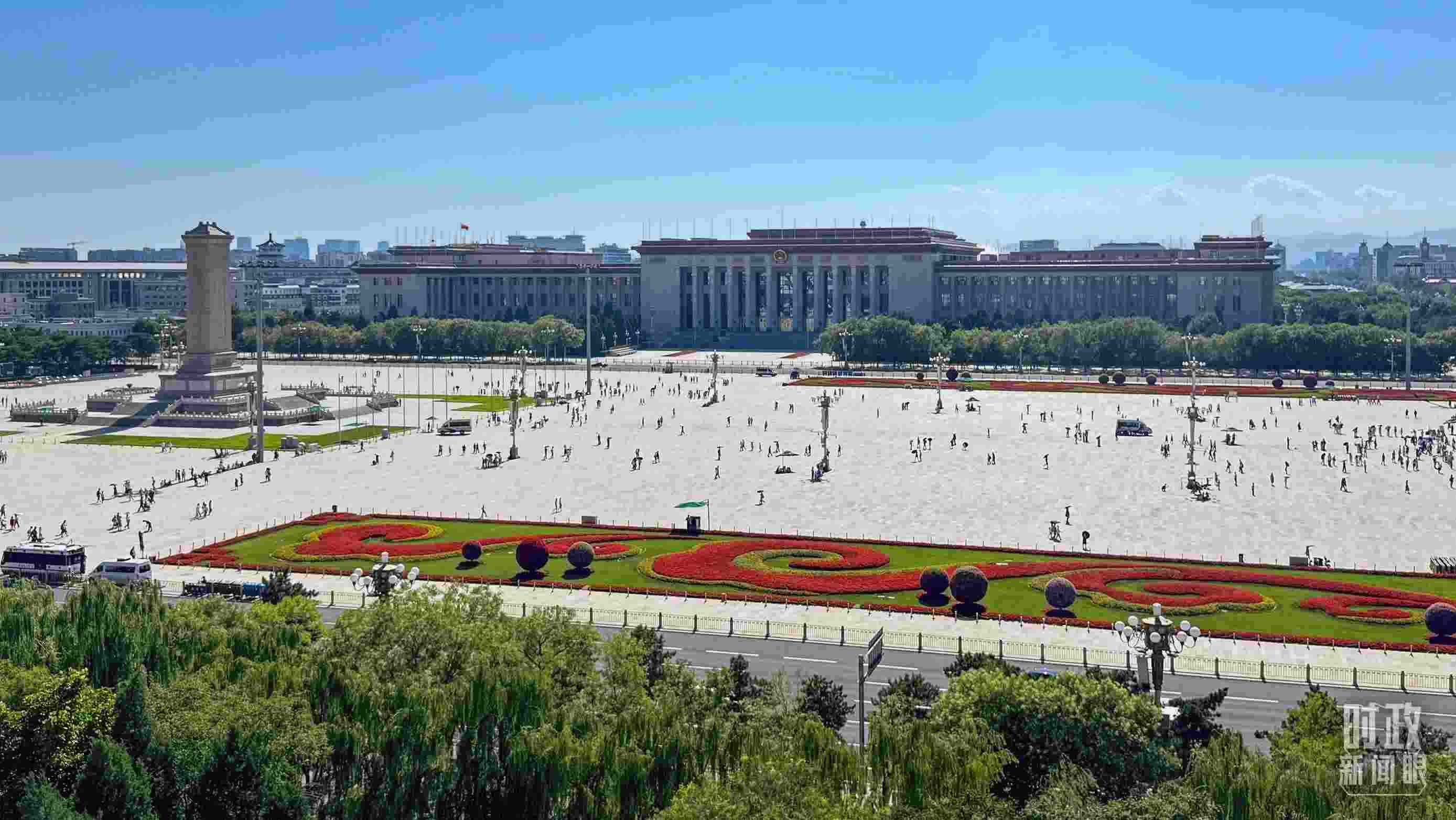 △北京天安門廣場。（總臺央視記者蔣碩拍攝）