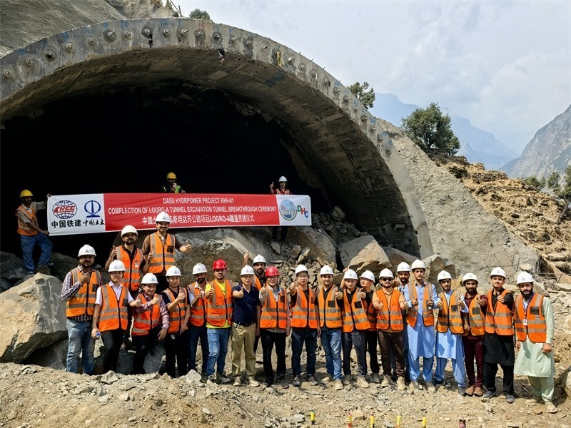 7月29日貫通儀式現(xiàn)場圖片。中國土木工程集團(tuán) 供圖