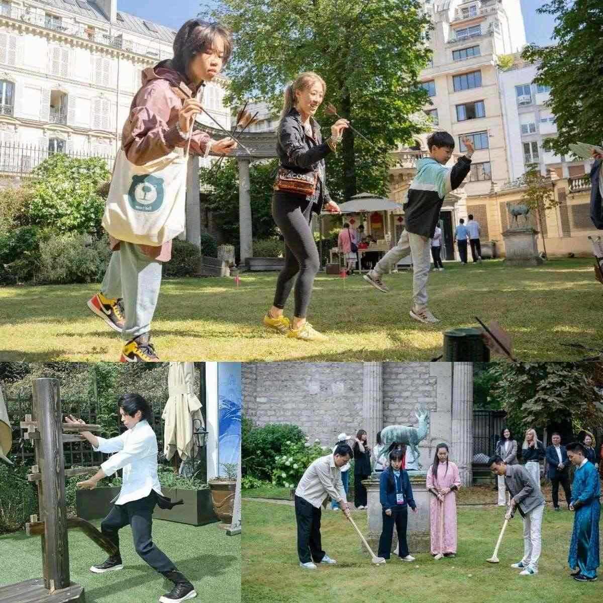 中國傳統(tǒng)體育項(xiàng)目互動(dòng)體驗(yàn)區(qū)樂趣橫生?！爸袊摇惫﹫D