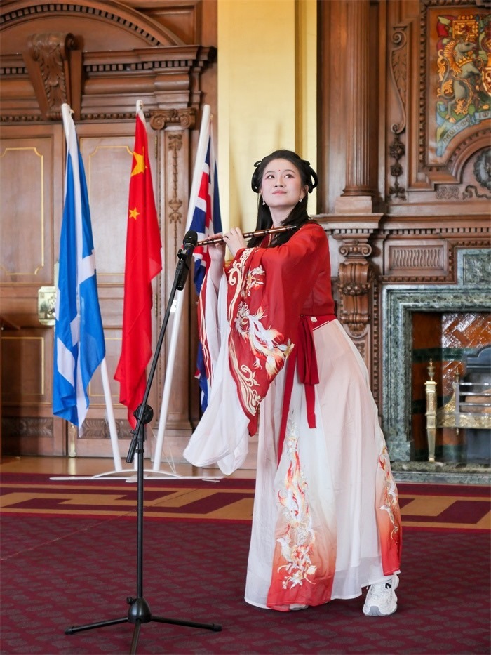 《長城魂》在愛丁堡市政廳演出。主辦方供圖