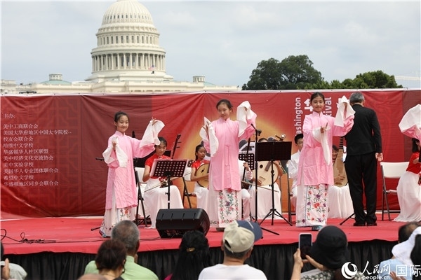 2、在華盛頓中國文化節(jié)活動上，還進行了豐富多樣的中國文化演出。 人民網(wǎng)記者 李志偉攝
