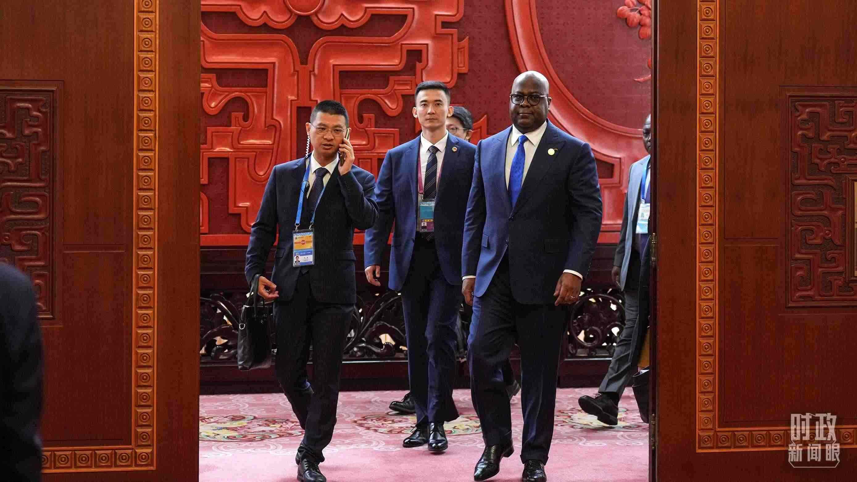 △剛果（金）總統(tǒng)齊塞克迪。（總臺記者李晉拍攝）