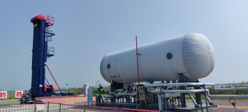 2024年8月30日，勝利油田萊113區(qū)塊CCUS項目現(xiàn)場。新華社記者 陳國峰 攝