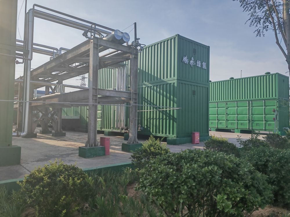 2024年9月4日，位于鵬飛集團的電解水制氫項目。新華社記者 王勁玉 攝