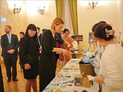 招待會(huì)現(xiàn)場(chǎng)。中國(guó)駐匈牙利大使館供圖