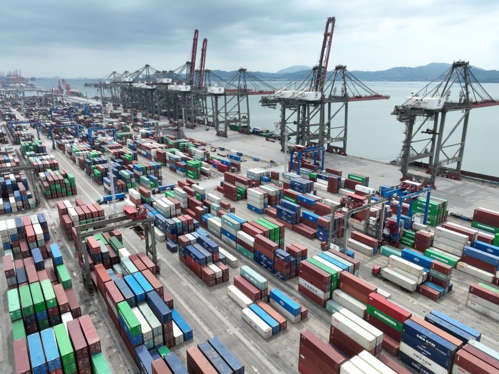 這是中國(guó)（福建）自由貿(mào)易試驗(yàn)區(qū)廈門片區(qū)內(nèi)的廈門遠(yuǎn)海碼頭（2024年9月5日攝）。