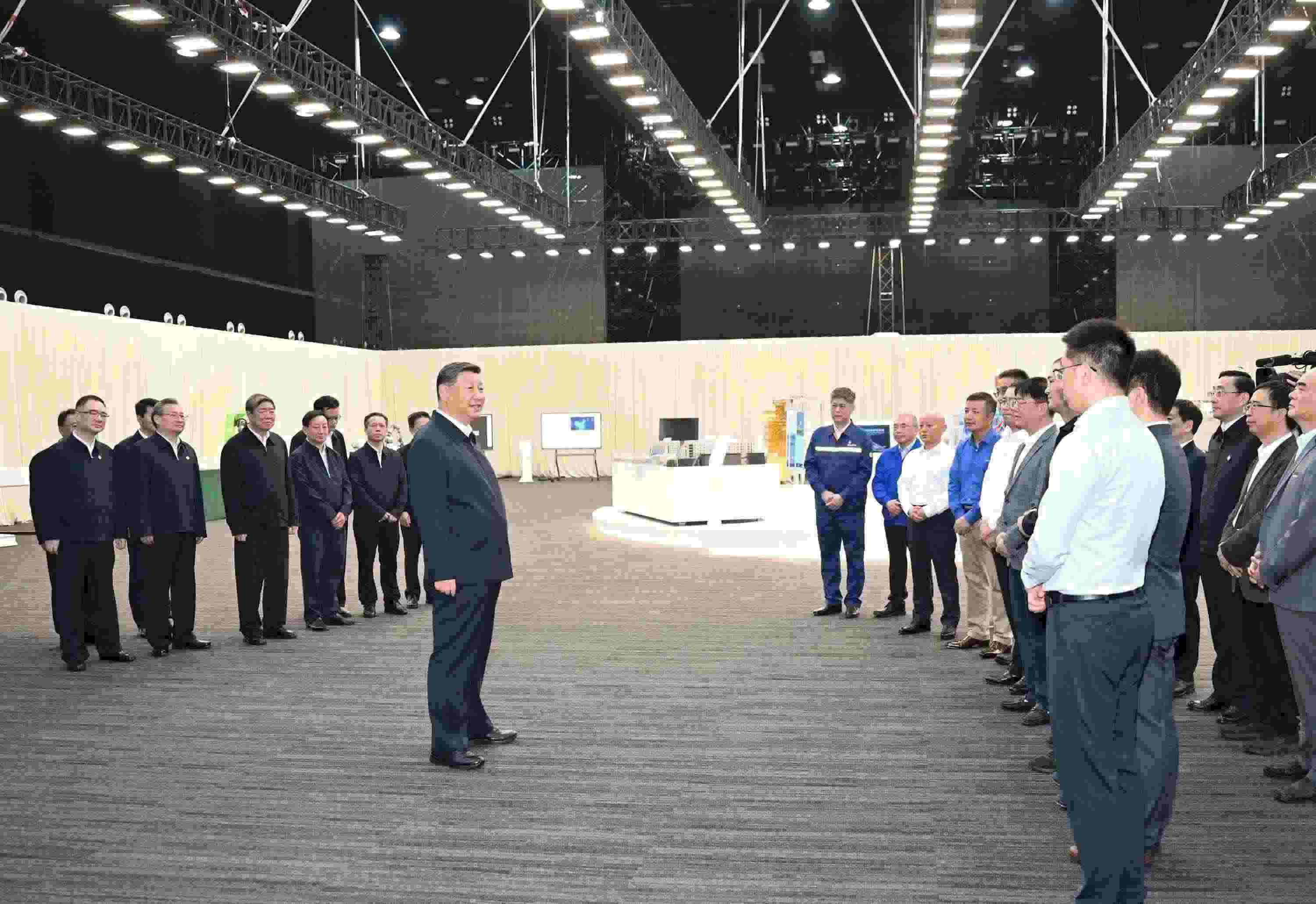 △2024年10月17日，習(xí)近平總書記在安徽省合肥濱湖科學(xué)城考察。