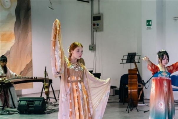 交流活動現(xiàn)場。 中國駐意大利使館供圖