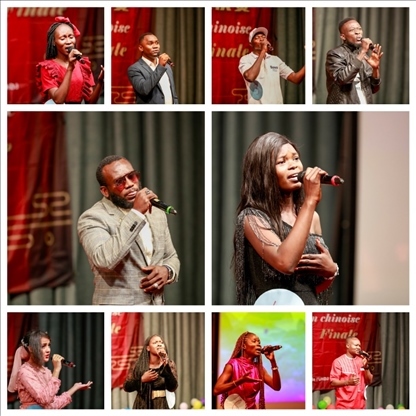 參與決賽的歌手。中國石油非洲公司供圖