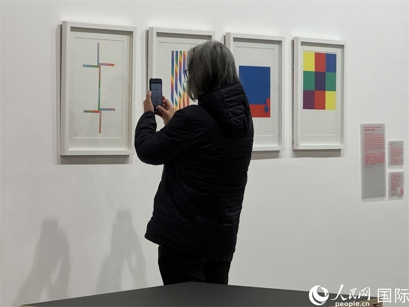 11月8日，觀眾在“瑞士經(jīng)典設(shè)計展”作品前駐足欣賞。人民網(wǎng) 謝瑩攝 