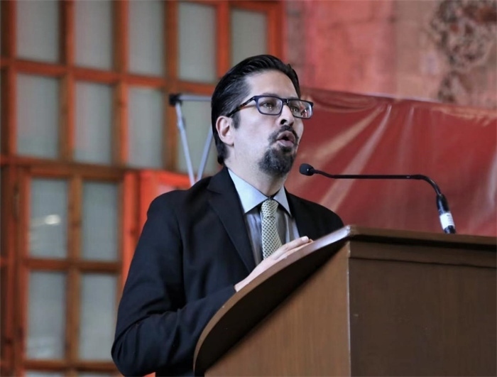 何塞·雷伊瓦作主旨發(fā)言。主辦方供圖