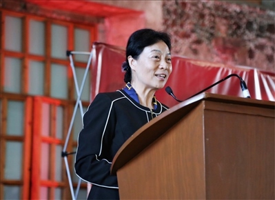 李雅芳作主旨發(fā)言。主辦方供圖